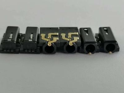 HiFi播放器3.5耳机插座弹珠式弹片带独立开关 沉板居中高寿命6PIN